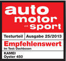 Střešní box KAMEI Oyster 450 auto motor sport award