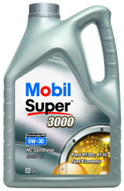 151525 MOBIL Motorové oleje MOBIL SUPER 3000 X1 FORMULA FE  5W30 5L MOBIL