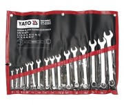 YT-0065 YATO Sada klíčů očkoplochých 15ks 6 - 27 mm CrV6140 YT-0065 YATO