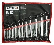 YT-0398 YATO Sada kľúčov očkových 12ks 6-32 mm ohnuté YT-0398 YATO
