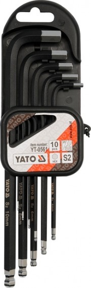 YT-0561 YATO Sada klíčů imbus s kuličkou 10 ks extradelší YT-0561 YATO