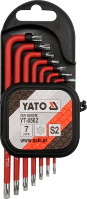 YT-0562 YATO Sada kľúčov TORX s otvorom 7 ks YT-0562 YATO