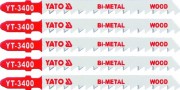 YT-3400 YATO List do přímočaré pily 100 mm na dřevo TPI6 5 ks Bi-Metal YT-3400 YATO