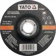 YT-5946 YATO Kotouč na kov 115 x 22 x 6,0 mm vypouklý brusný INOX YT-5946 YATO