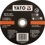 YT-6103 YATO Kotouč na kov 125 x 22 x 1,2 mm INOX YT-6103 YATO