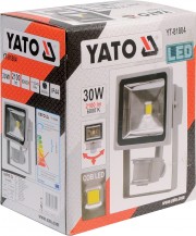 YT-81804 YATO Reflektor s vysoce svítivou COB LED, 30W, 2100lm, IP44, pohyb. senzor YT-81804 YATO