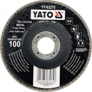 YT-83272 YATO Kotúč lamelový korundový 125 x 22,4 mm P40 YT-83272 YATO